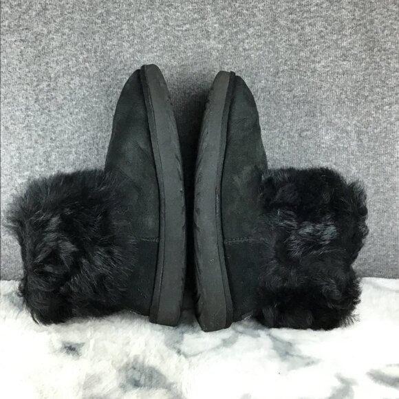 UGG Monster Ankle Hairy Women's Short Suede Boots Size 10 - Picture 4 of 12
